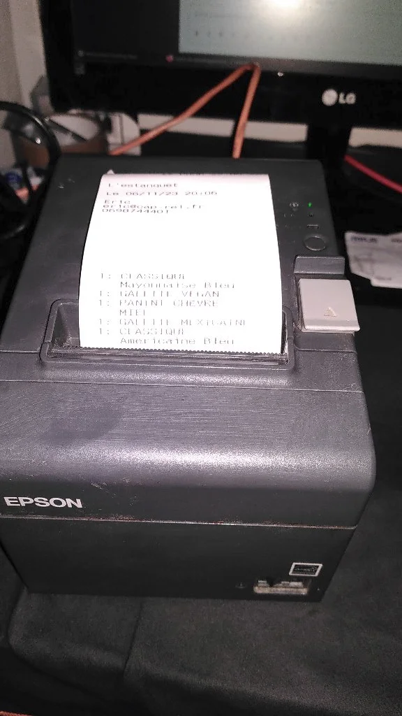 Une imprimante à ticket