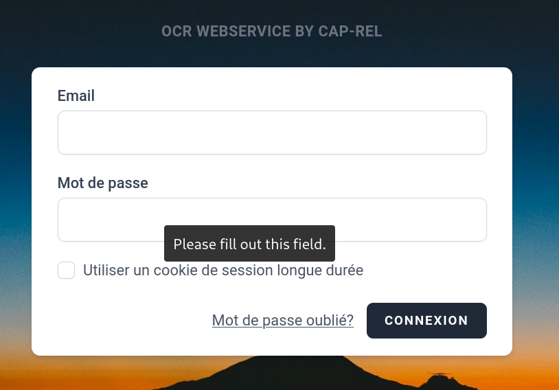 Connexion super administrateur