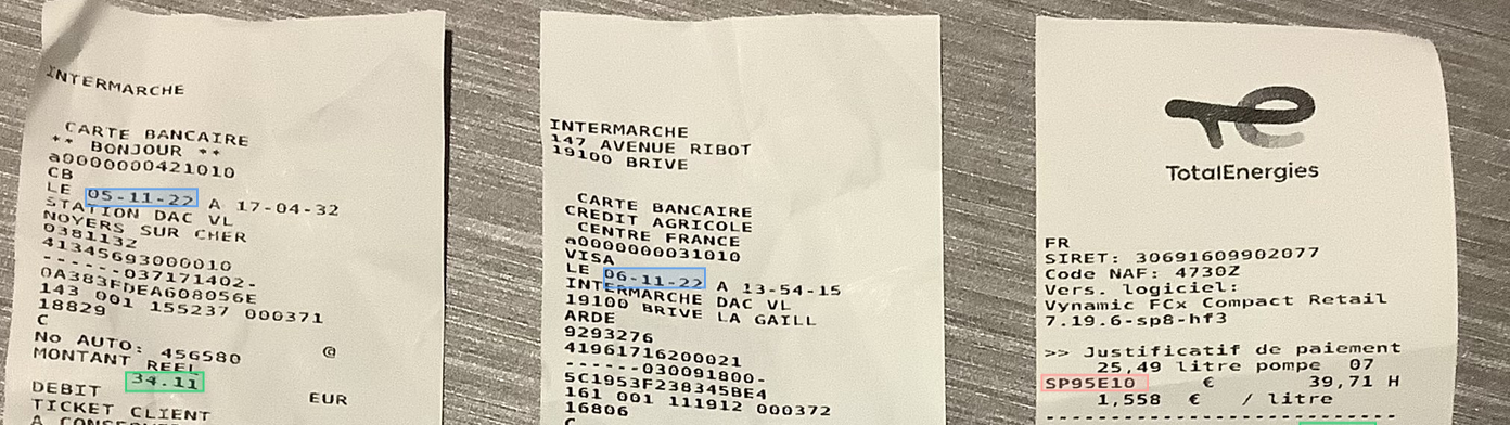Plusieurs tickets sur la même photo