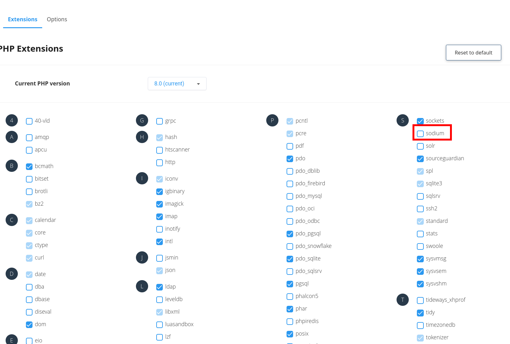 Activation du module sodium chez o2switch