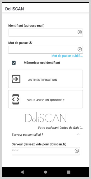 Dépliez le menu