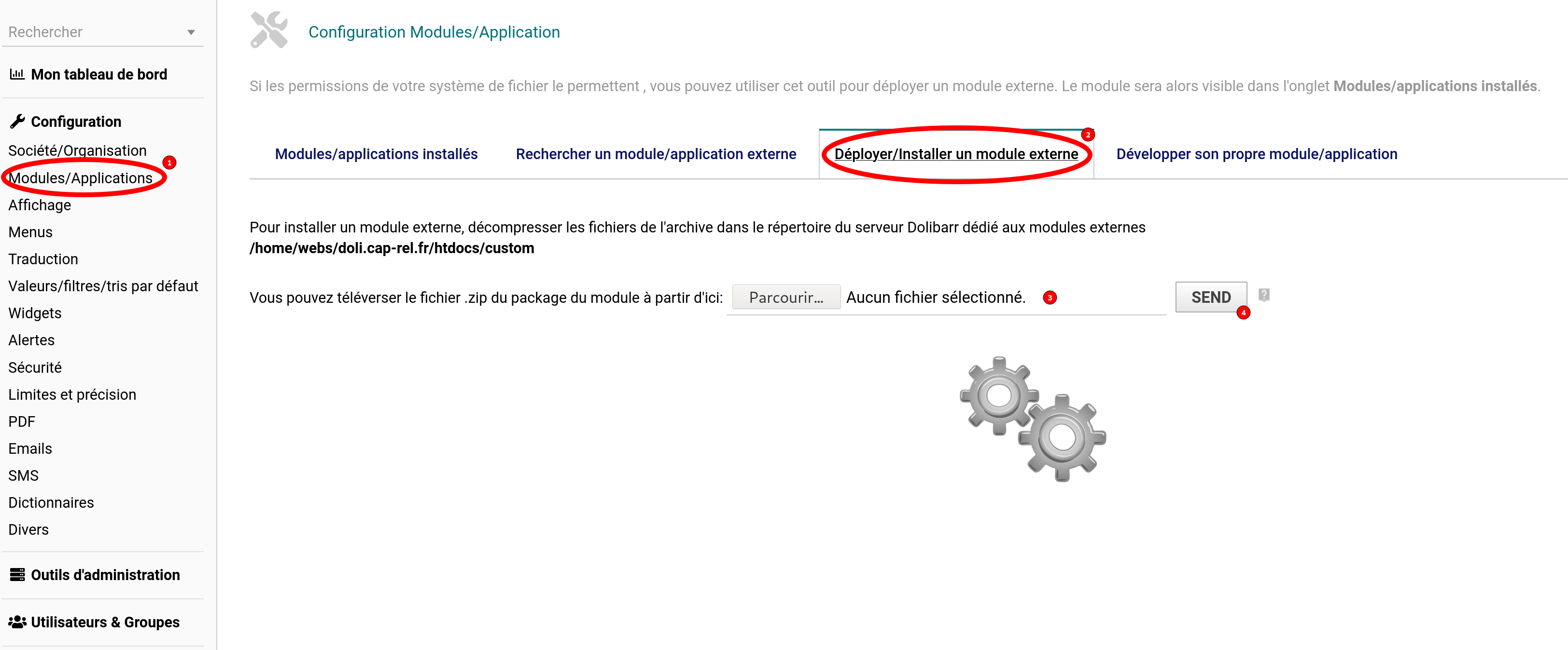 Installation du module