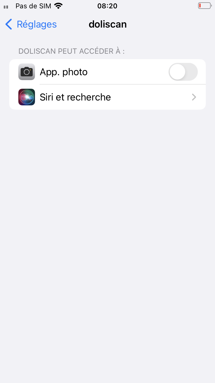 Puis cherchez DoliSCAN
