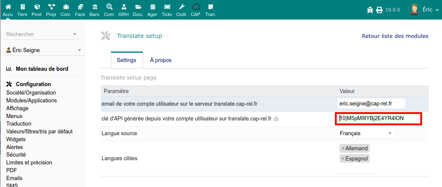 Traduction automatique en action