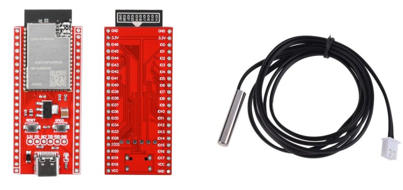 ESP32 avec sonde de température connectée