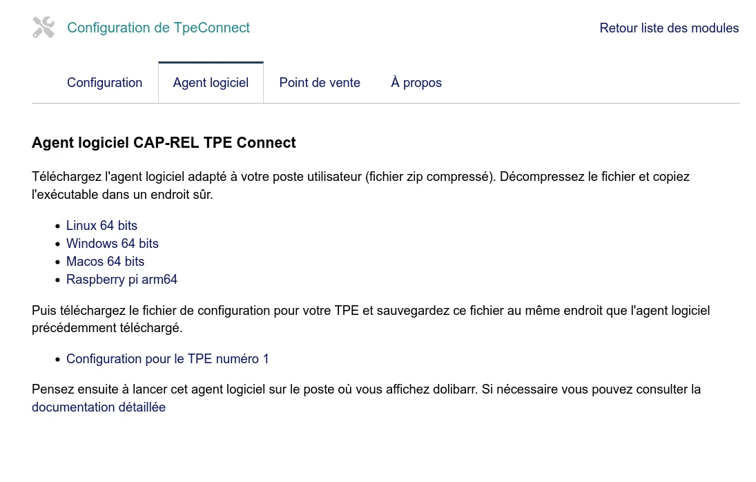 Téléchargement et configuration de l'agent logiciel relais